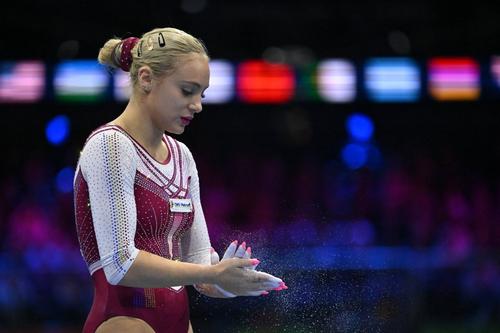 Sabrina Voinea în Ahoy Arena FOTO Imgo Images