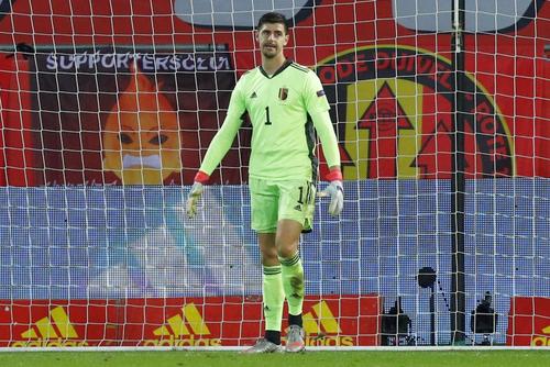 Thibaut Courtois, în Belgia - Danemarca 4-2 // foto: Reuters