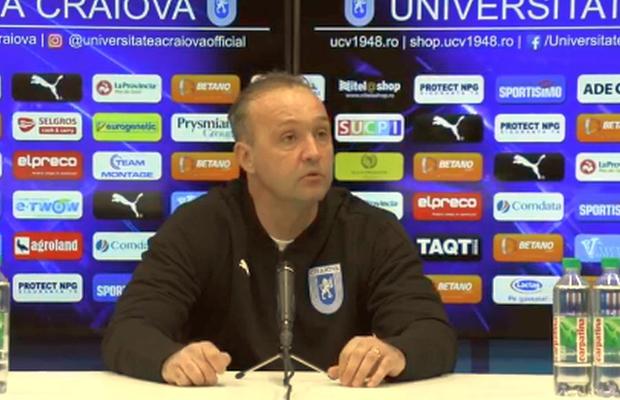 Corneliu Papură, la prima conferință de presă după revenirea pe banca Craiovei » Ce spune despre zvonurile cu privire la Mirel Rădoi și despre meciul cu FC Botoșani