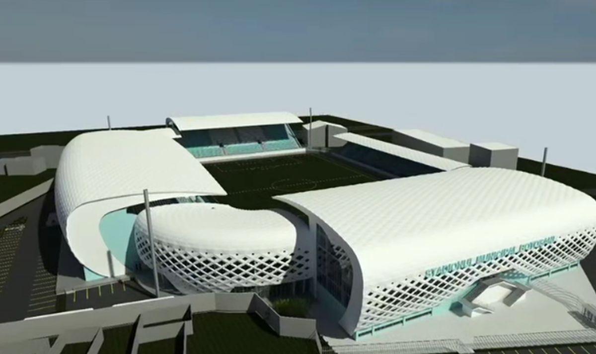 Stadion nou Botoșani - schiță