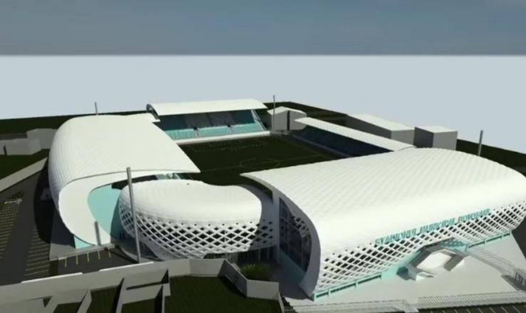 Așa ar trebui să arate noul stadion din Botoșani // sursă foto: captură video FC Botoșani