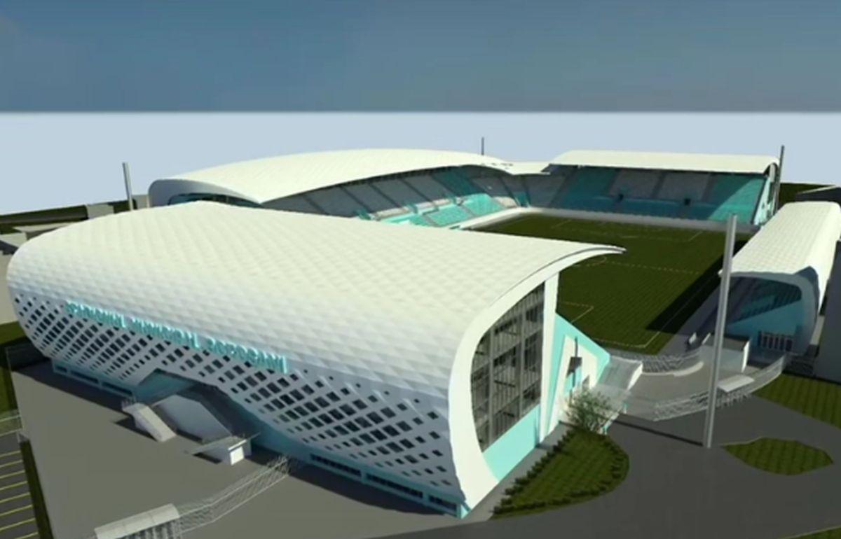 Stadion nou Botoșani - schiță
