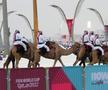 În Doha, capitala din Qatar, cămilele sunt ajutoarele Poliției