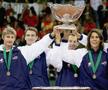 Juan Carlos Ferrero, Tommy Robredo, căpitanul nejucător Jordi Arrese, Rafael Nadal și Carlos Moya, la triumful Spaniei din 2004 / Sursă foto: Guliver/Getty Images