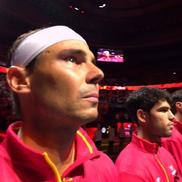 Rafael Nadal, în lacrimi înaintea meciului din Cupa Davis cu Olanda / Captură Twitter