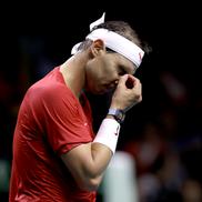 Rafael Nadal vs. Botic van de Zandschulp, primul meci al confruntării Spania-Olanda din sferturile Cupei Davis/Foto: Getty Images