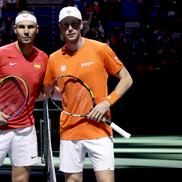 Rafael Nadal vs. Botic van de Zandschulp, primul meci al confruntării Spania-Olanda din sferturile Cupei Davis/Foto: Getty Images