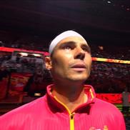 Rafael Nadal, în lacrimi înaintea meciului din Cupa Davis cu Olanda / Captură Twitter