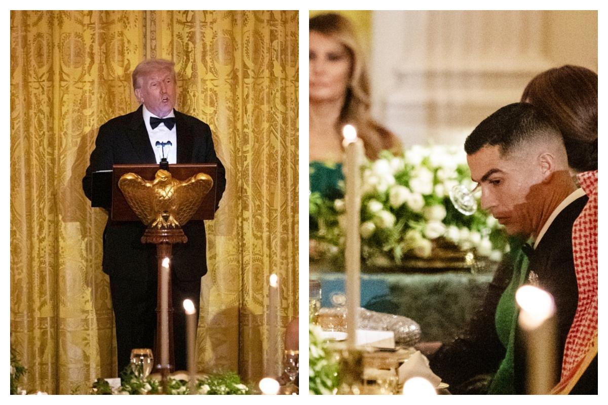 Cristiano Ronaldo, alături de bogații lumii la cina organizată de Casa Albă » Ce a vrut Donald Trump să-i transmită