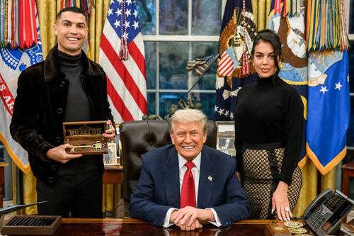 Cristiano Ronaldo în vizită la Casa Albă / Foto: Facebook