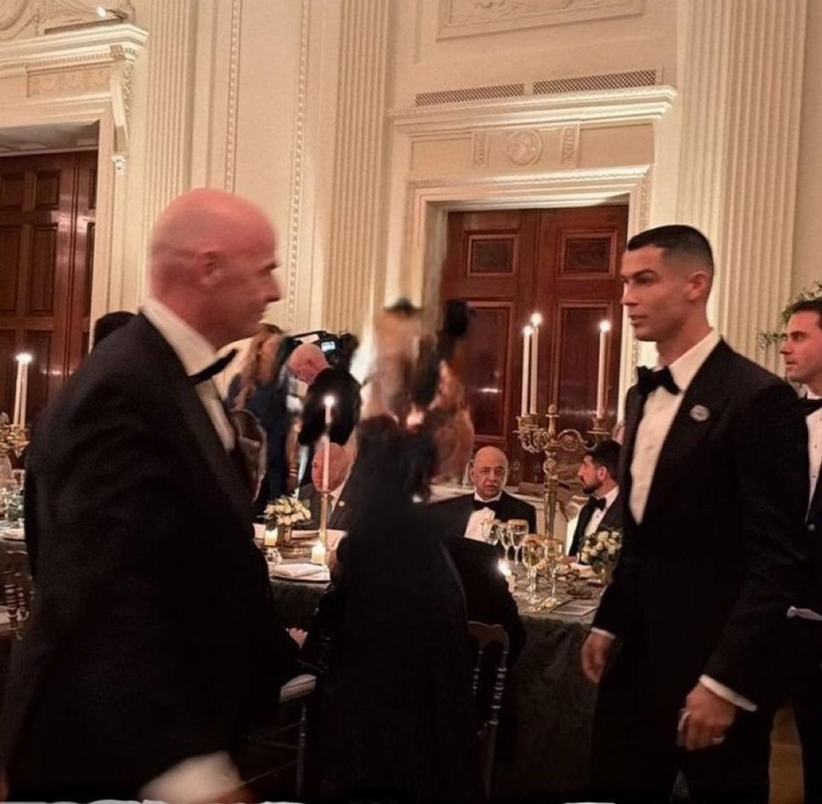 Cristiano Ronaldo, alături de bogații lumii la cina organizată de Casa Albă » Ce a vrut Donald Trump să-i transmită