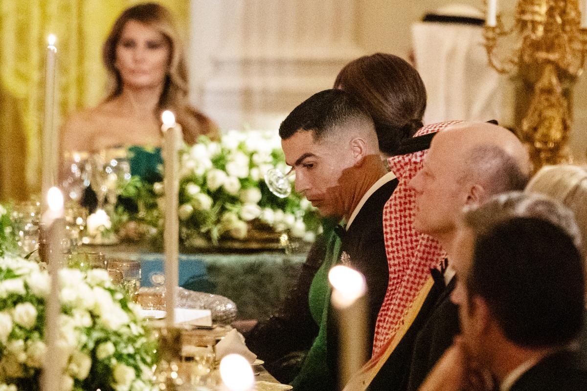 Cristiano Ronaldo, alături de bogații lumii la cina organizată de Casa Albă » Ce a vrut Donald Trump să-i transmită