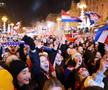 Croații s-au strâns cu miile pentru a sărbători alături de fotbaliști bronzul de la Campionatul Mondial // foto: Imago Images