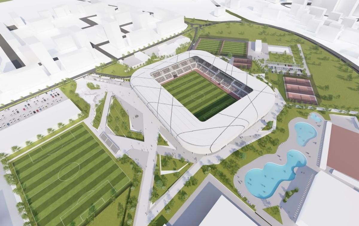 Randări stadion nou Hunedoara