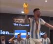 Leo Messi, show în vestiar » A dansat cu trofeul Cupei Mondiale în brațe: „E tot ce îmi lipsea”