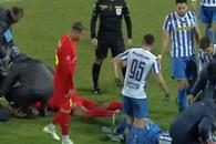 Emoții pentru FCSB » Ngezana s-a lovit puternic și nu a mai putut continua meciul