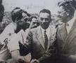 Matyas Toth, discutând cu Gustav Adolf VI, regele Suediei în perioada 1950 - 1973 FOTO: Arhiva Radu Romanescu (UTA Arad)