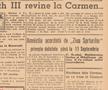 Toth III a vrut să se întoarcă la Carmen