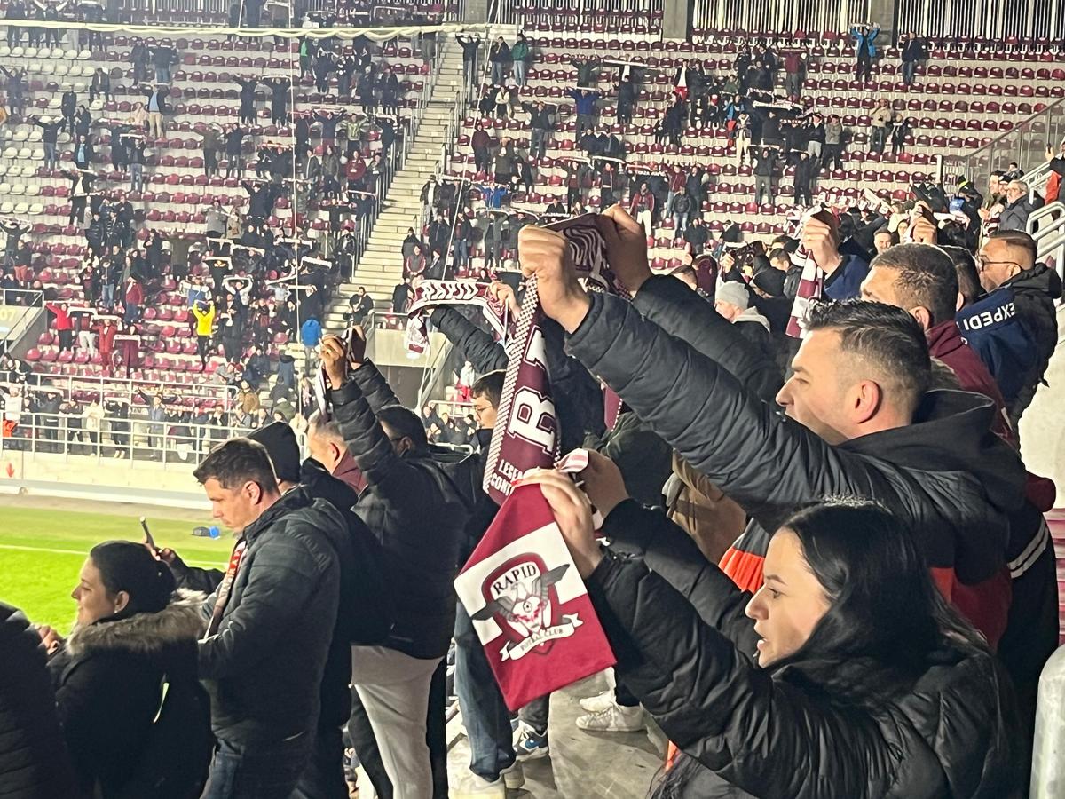 Toți „feroviarii” sunt fericiți! CFR Cluj câștigă în Giulești, Rapid evită Universitatea Craiova în „sferturile” Cupei României Betano » Situația finală în grupă