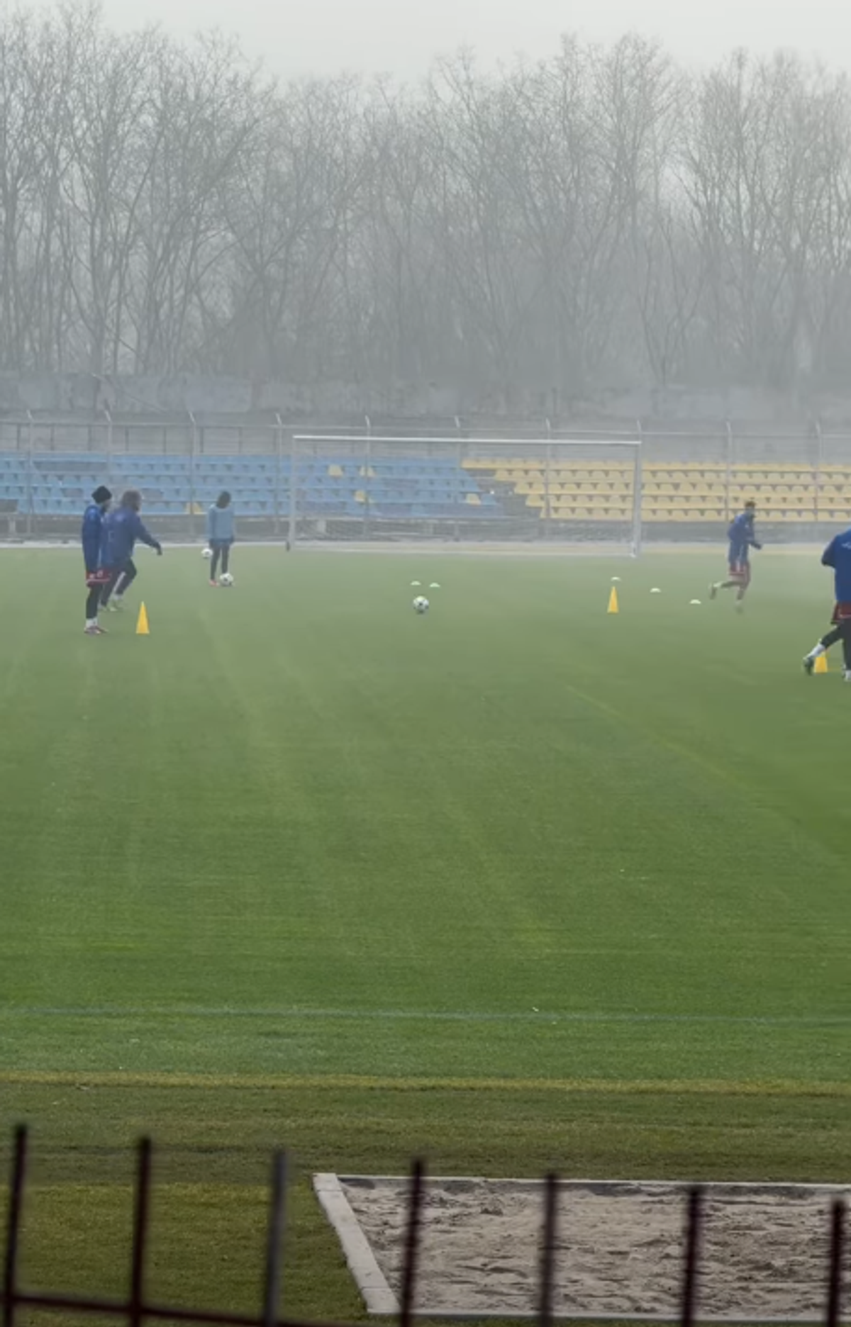 Primul antrenament al Unirii Slobozia pe stadionul „1 Mai”