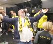 Marios Iliopoulos (59 de ani), patronul lui AEK Atena, în vestiar // foto: sport24.gr