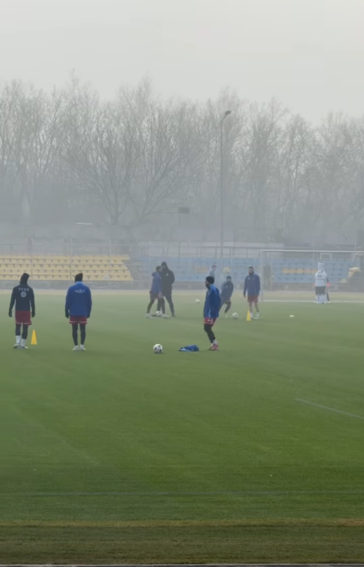 Primul antrenament al Unirii Slobozia pe stadionul „1 Mai”