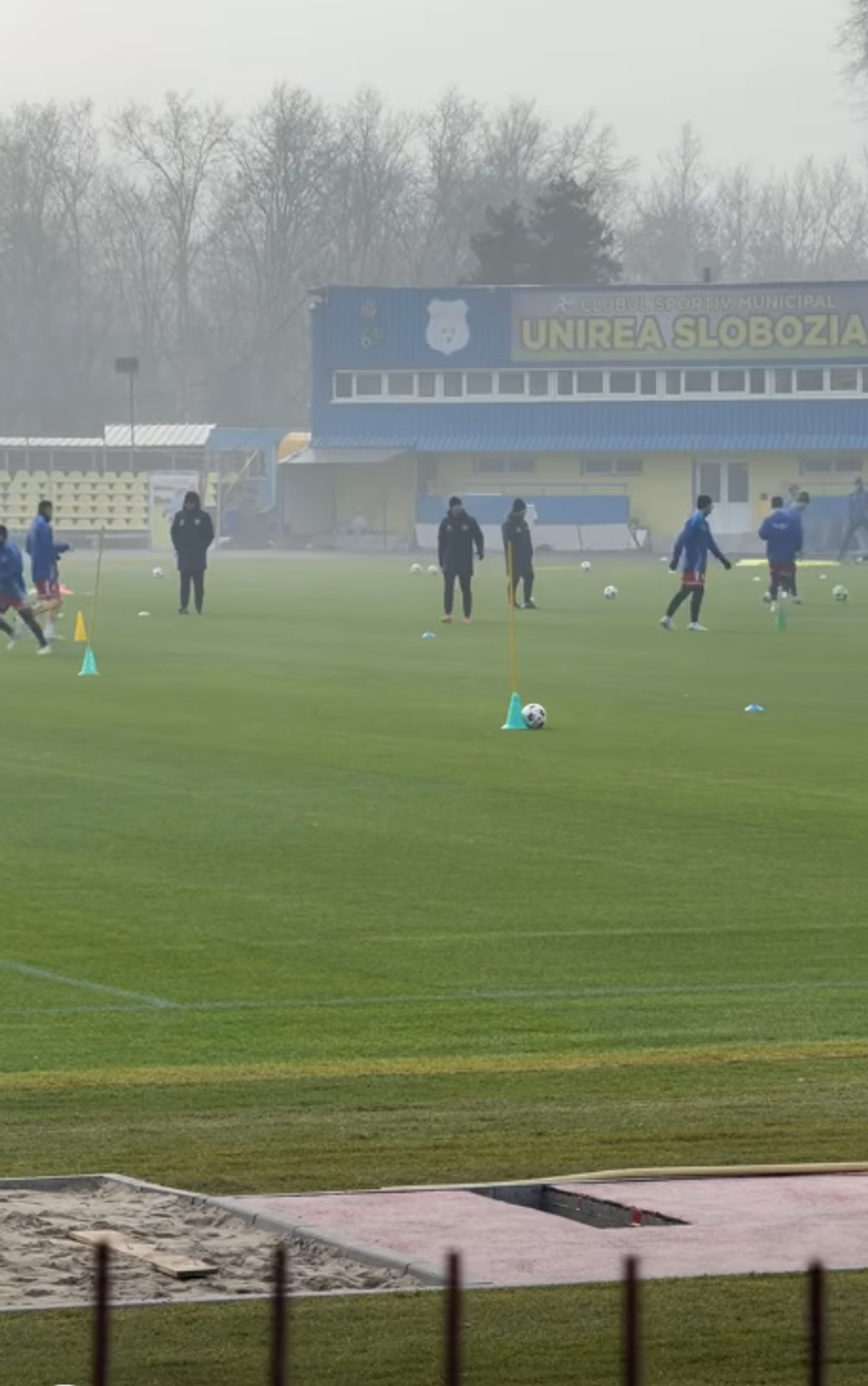 Primul antrenament al Unirii Slobozia pe stadionul „1 Mai”