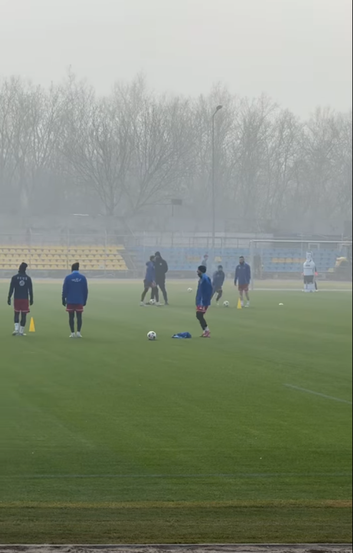 Primul antrenament al Unirii Slobozia pe stadionul „1 Mai”