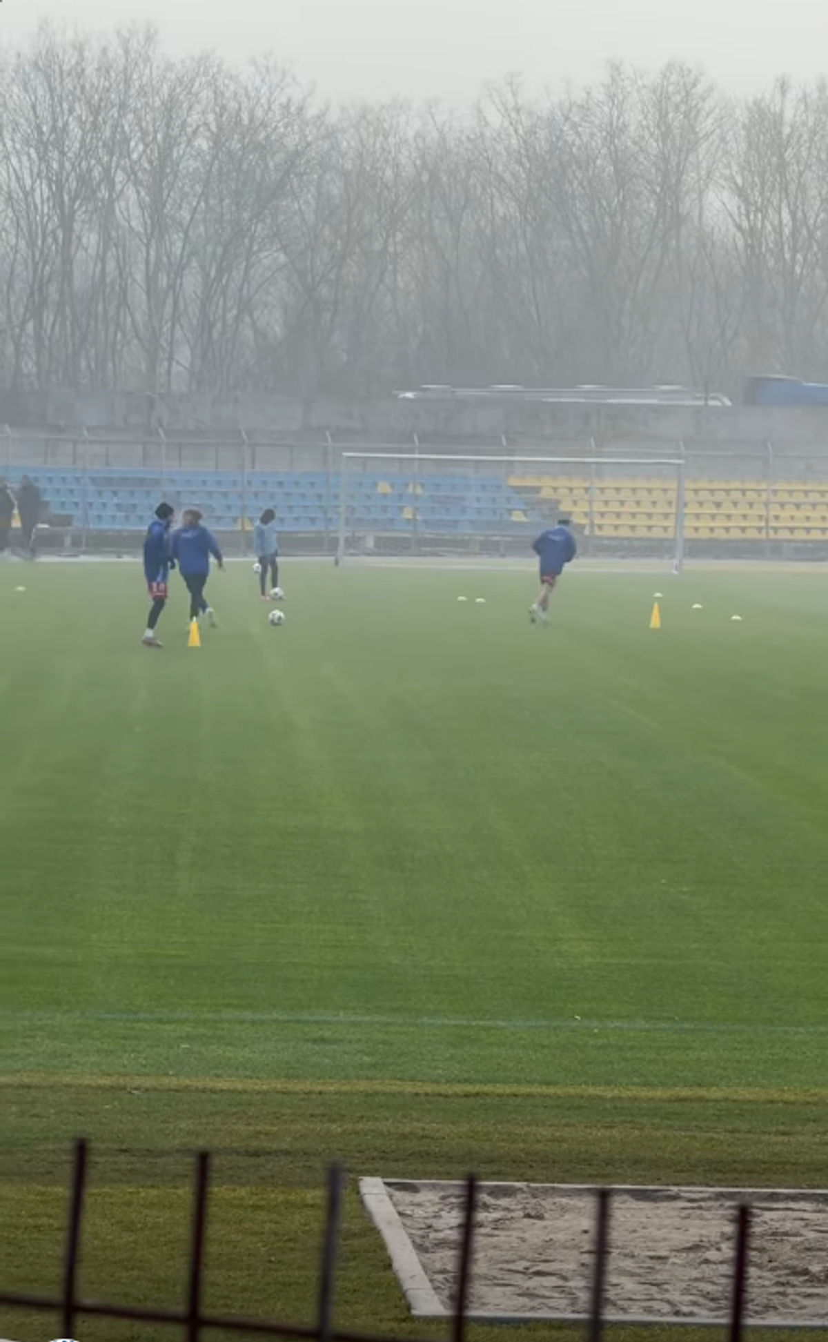 Primul antrenament al Unirii Slobozia pe stadionul „1 Mai”