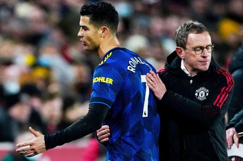 Cristiano Ronaldo și antrenorul său, Ralf Rangnick // foto: Imago Images