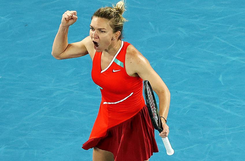 Simona Halep, victorie cu Beatriz Haddad Maia la Australian Open //// FOTO: Guliver/GettyImages