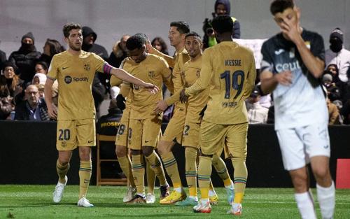 FC Barcelona s-a impus fără emoții, scor 5-0, pe terenul celor de la AD Ceuta, formație din liga a treia spaniolă, în optimile Cupei Regelui. 
Sursă foto: fcbarcelona.com