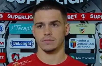 Daniel Paraschiv, la pământ după înfrângerea cu U Cluj: „Cu asemenea lacune...”