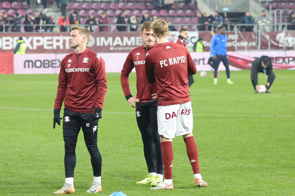 Rapid - Poli Iași 2-1 » Petrila și restul! „Dubla” decarului o duce pe Rapid în play-off, după o victorie neconvingătoare