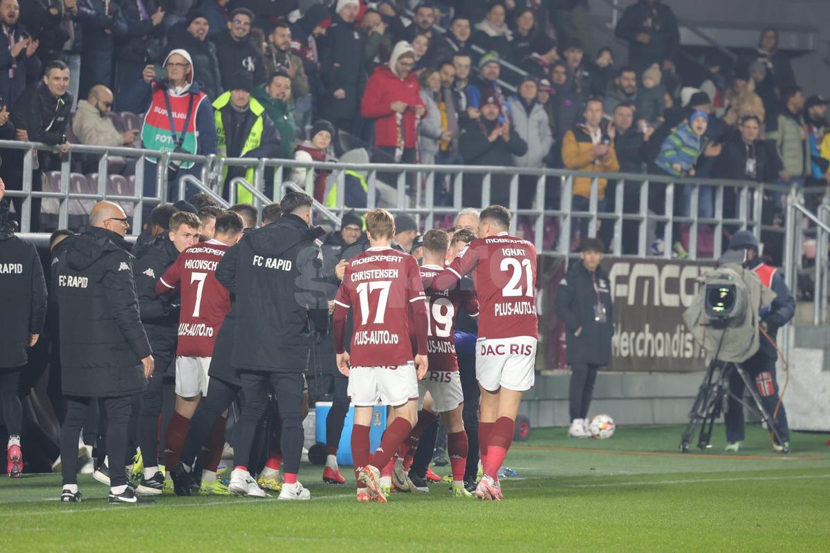 Rapid - Poli Iași, duel din etapa a 22-a din Superligă