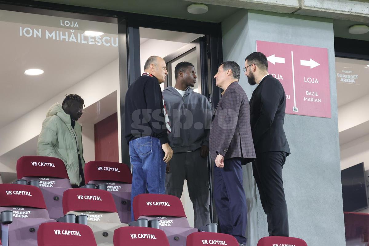 David Ankeye, noul transfer al Rapidului, în tribună la meciul cu Poli Iași