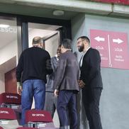 David Ankeye, noul transfer al Rapidului, în tribună la meciul cu Poli Iași// foto: Ionuț Iordache (GSP)