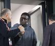 David Ankeye, noul transfer al Rapidului, în tribună la meciul cu Poli Iași// foto: Ionuț Iordache (GSP)