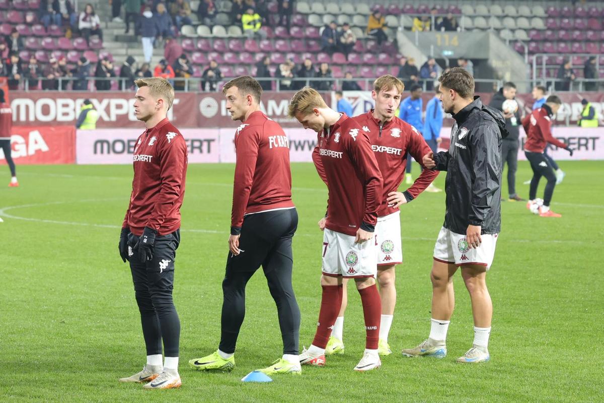 Rapid - Poli Iași 2-1 » Petrila și restul! „Dubla” decarului o duce pe Rapid în play-off, după o victorie neconvingătoare