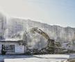 Cadru surprins de fotoreporterul Cristi Preda (GSP) la demolarea stadionului Dinamo