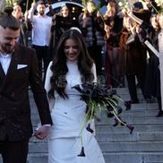 Radu Drăgușin și Ioana s-au căsătorit la Primăria Sectorului 1 / Foto: Andrei Furnigă GSP