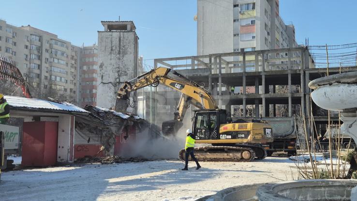 Demolarea stadionului Dinamo, imagini de Cristi Preda (GSP)