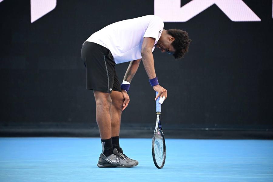 Gael Monfils în ultimul său meci de la Australian Open Foto: Imago Images Gael Monfils și-a luat adio de la Australian Open după un meci-maraton și cu umor: „Am fost la 100% de azi, care nu e chiar 100%”