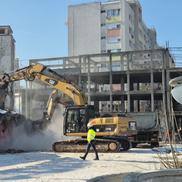 Demolarea stadionului Dinamo, imagini de Cristi Preda (GSP)