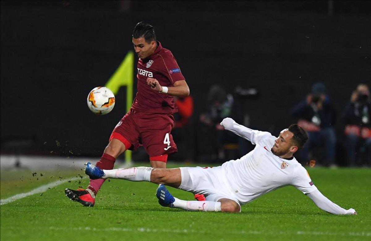 CFR CLUJ - SEVILLA 1-1 // Ciprian Deac, după golul marcat cu ajutorul tehnologiei video: „M-am obișnuit fără VAR”