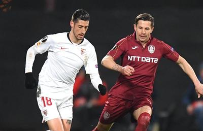 CFR CLUJ - SEVILLA 1-1 // Ciprian Deac, după golul marcat cu ajutorul tehnologiei video: „M-am obișnuit fără VAR”
