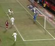 Accidentare urâtă în CFR Cluj - Rapid: s-a tăvălit de durere
