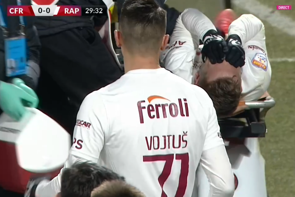 Onea, accidentat în CFR Cluj - Rapid