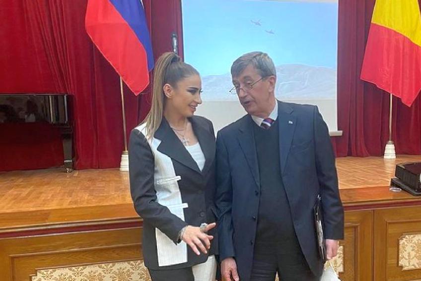 Anamaria Prodan, întâlnire cu ambasadorul Rusiei în România / Sursă foto: Instagram
