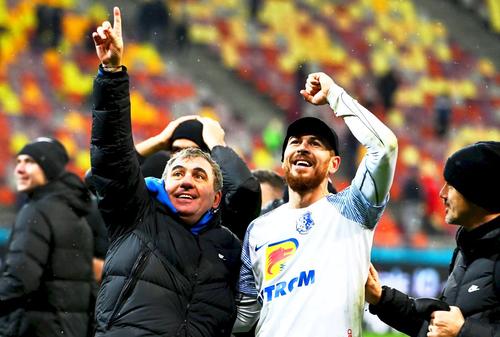 Gheorghe Hagi și Denis Alibec, foto: Imago